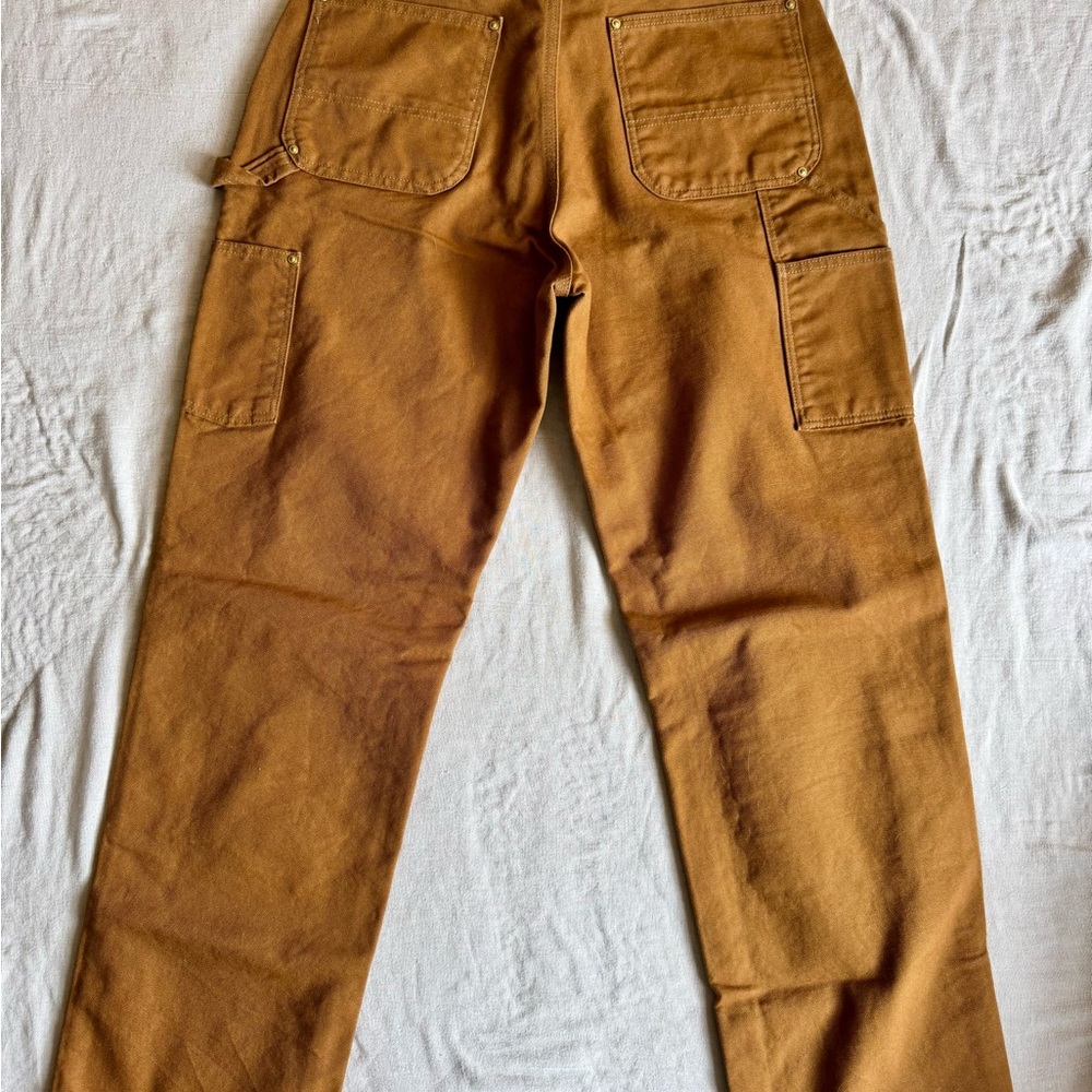 Carhartt Brown Canvas Double knee Work Pants EUC MADE IN USA - Picture 5 of 8